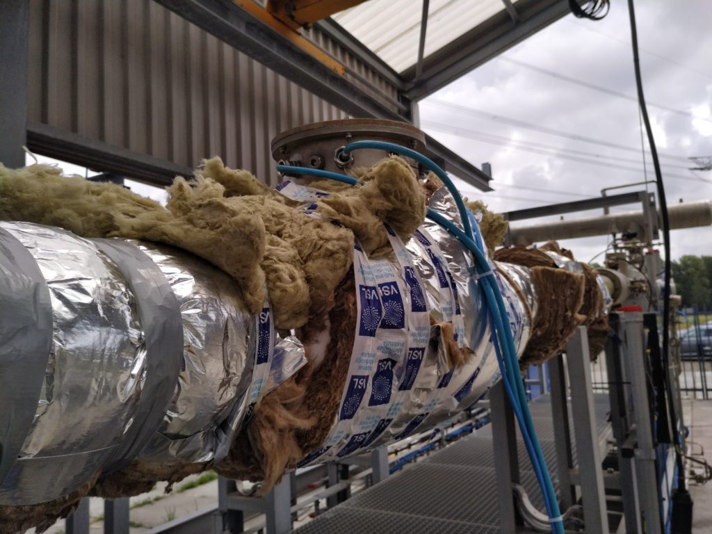 KROHNE ultrasonic flow meter installed in the VSL LNG facility.